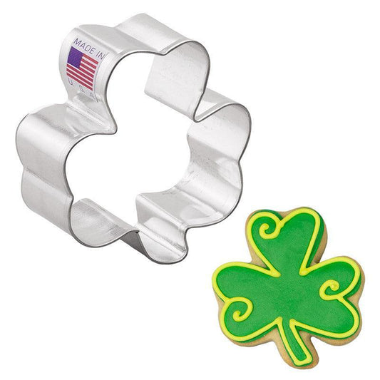 Ann Clark Cookie Cutter: Shamrock, 2.625"