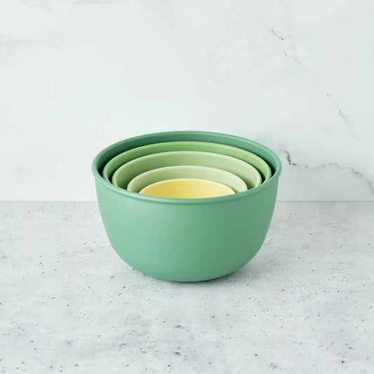 Bamboozle 5 Piece Mixing Bowl Set: Fresh Guacamole
