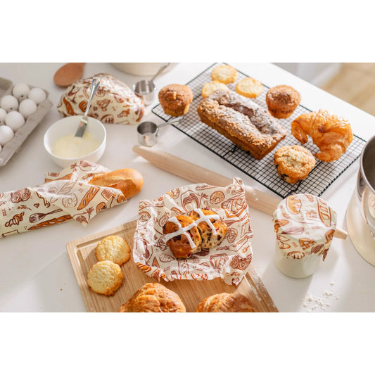 Bee's Wrap: Assorted Set of 3 (S,M,L), Bakery Lane