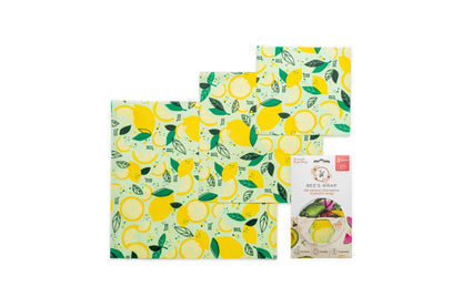 Bee's Wrap: Assorted Set of 3 (S,M,L), Fresh Squeeze