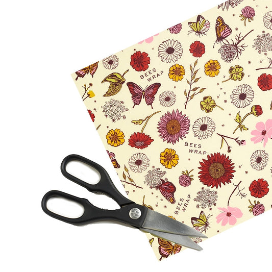 Bee's Wrap Cut-To-Size Roll: Meadow Magic