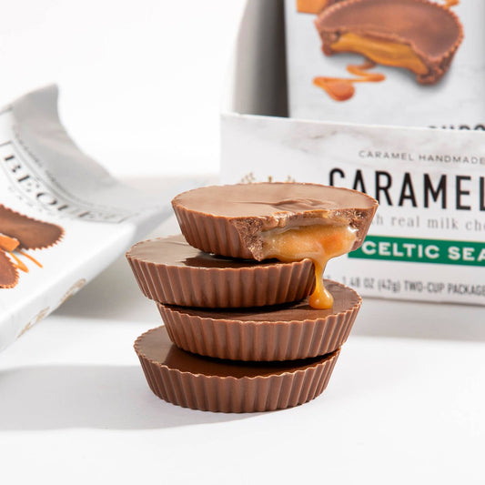 Bequet Chocolate Caramel Cups with Celtic Sea Salt