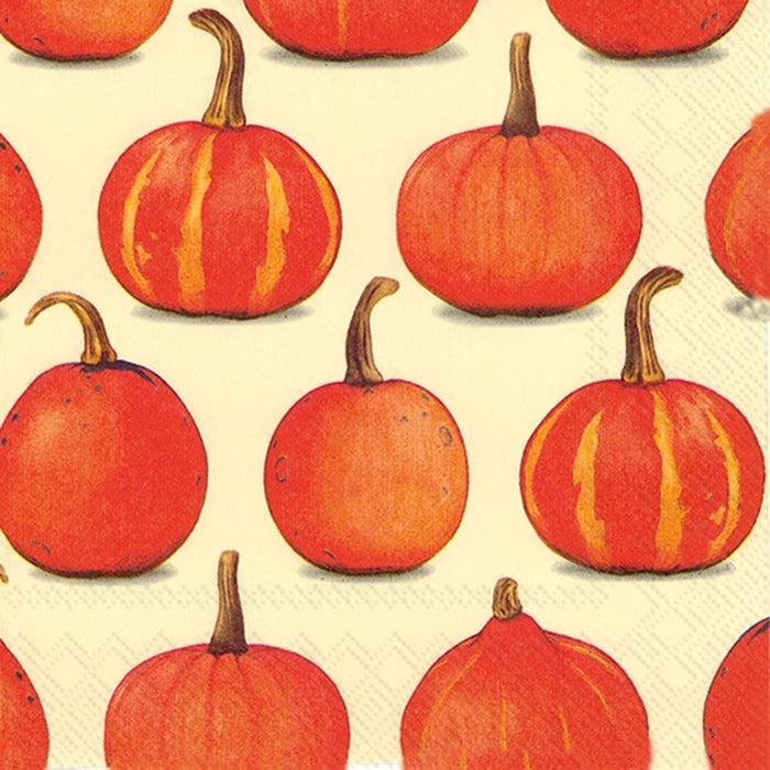 Boston International Lunch Napkins: Pumpkin Party, Cream