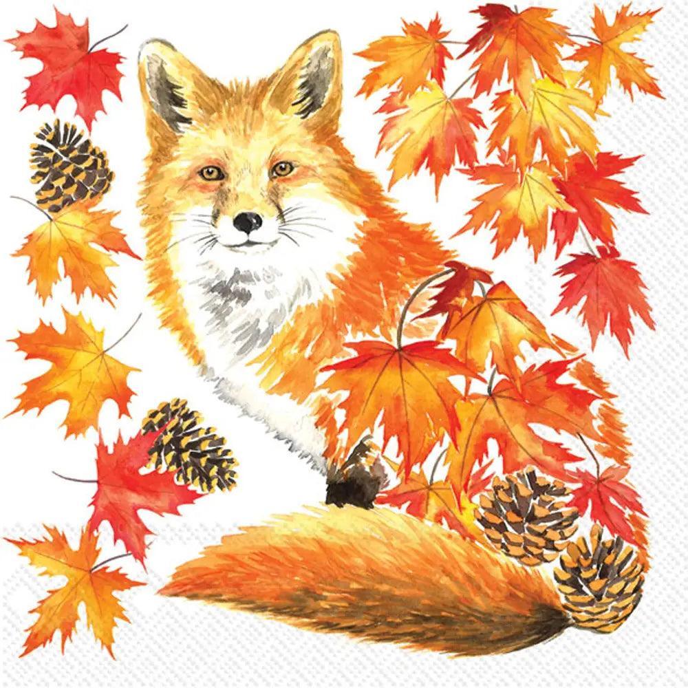 Boston International Cocktail Napkins: Fall Fox