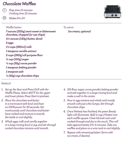 Breville No-mess Waffle™ Plates