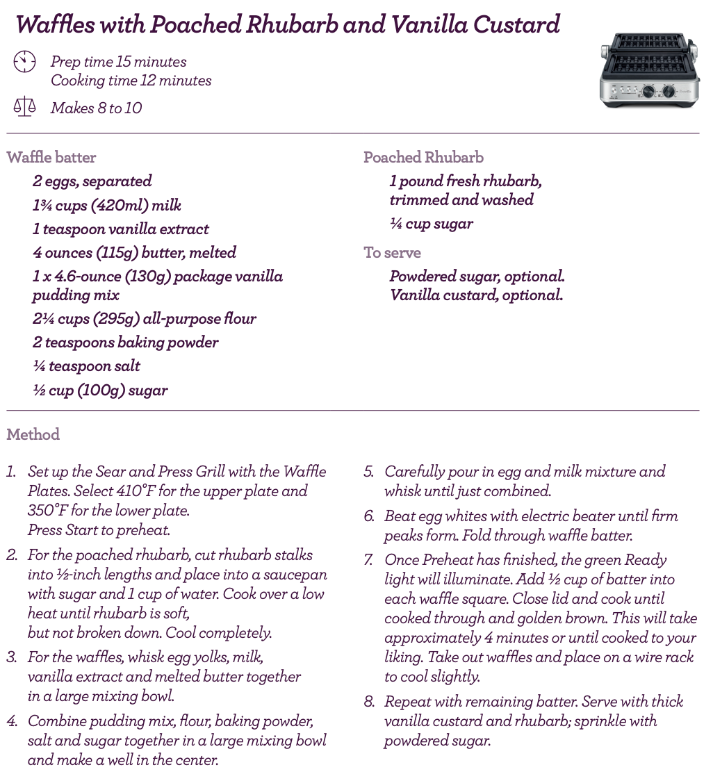 Breville No-mess Waffle™ Plates