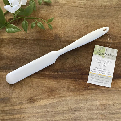 Butterie Silicone Scraper Spatula: White