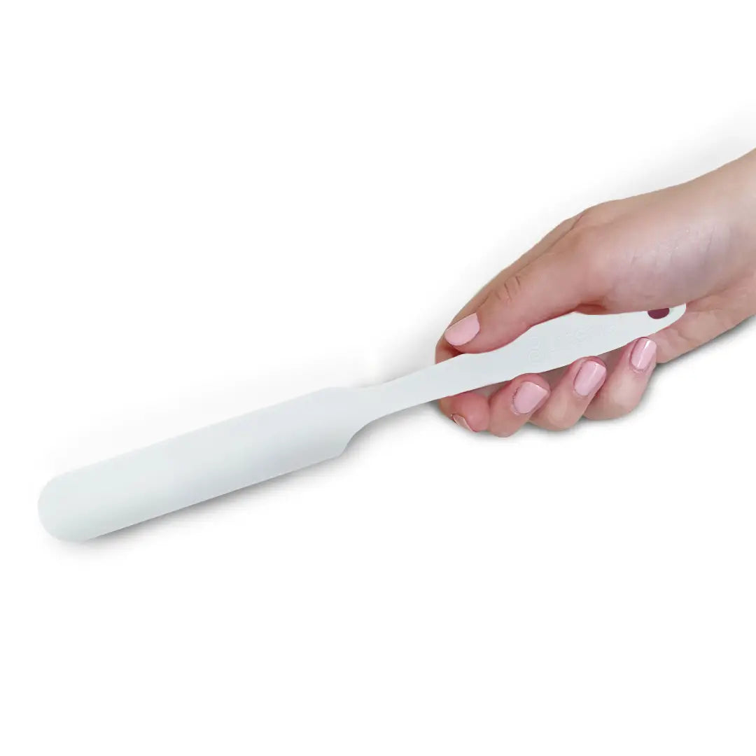 Butterie Silicone Scraper Spatula: White