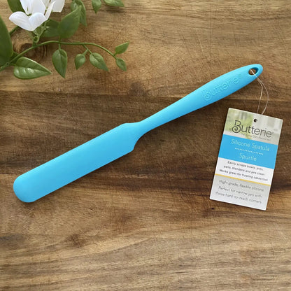 Butterie Silicone Scraper Spatula: Aqua