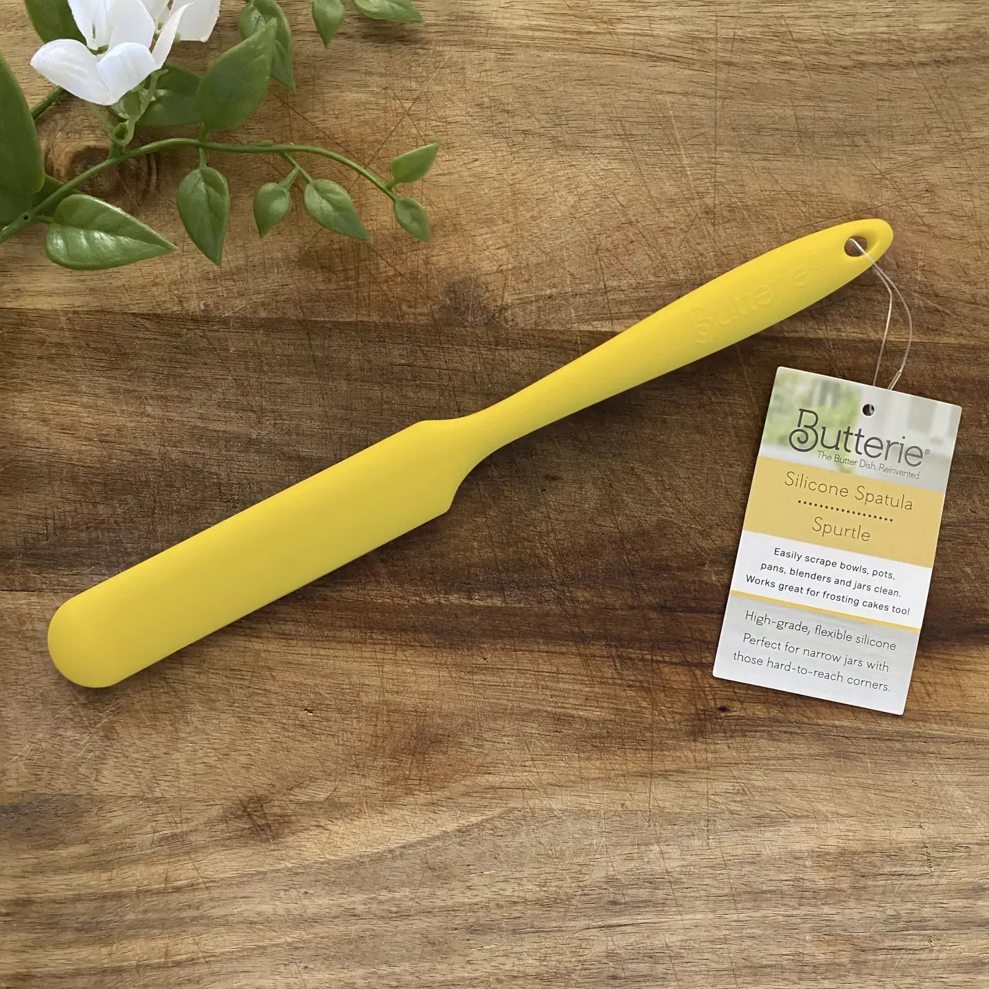 Butterie Silicone Scraper Spatula: Yellow