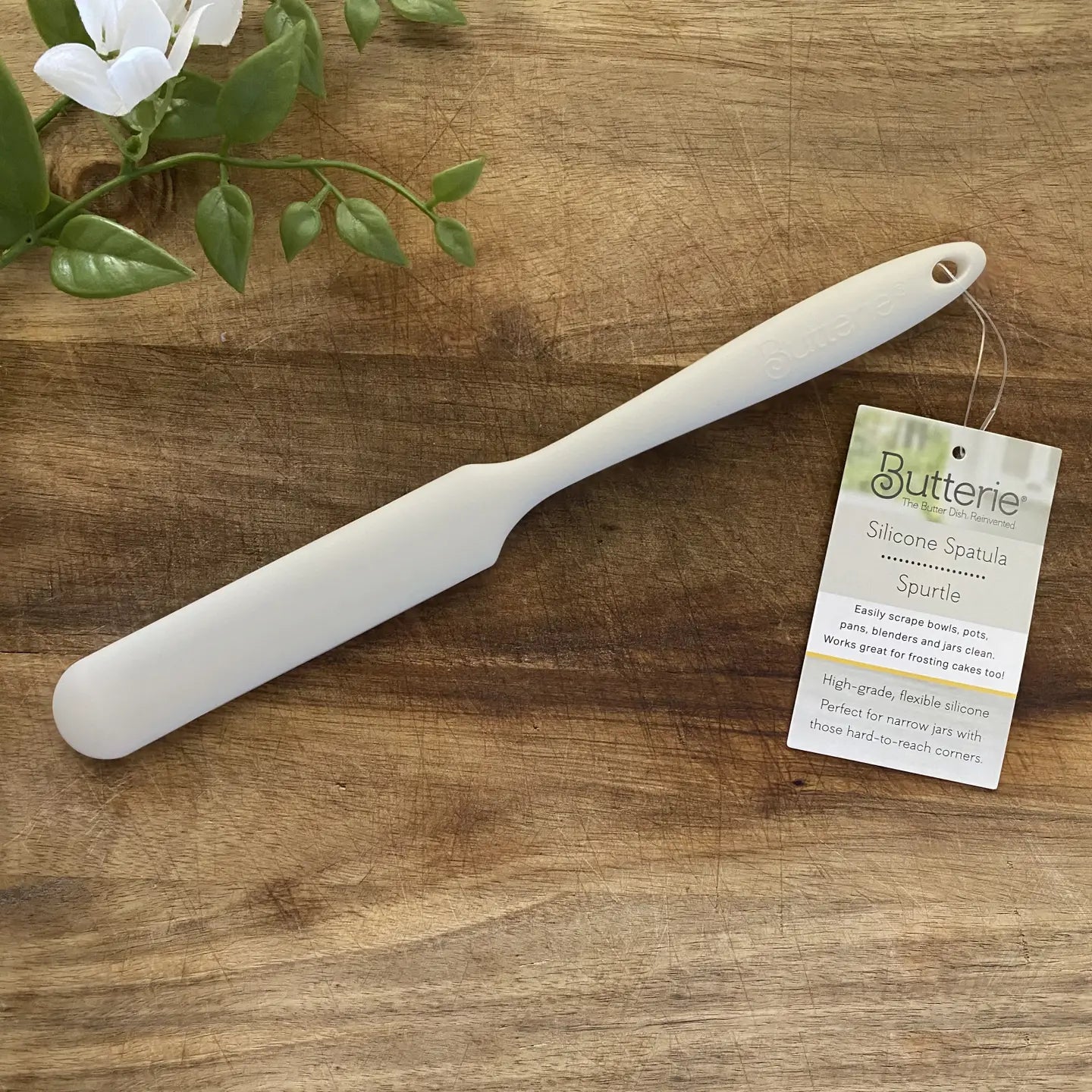 Butterie Silicone Scraper Spatula: Ivory