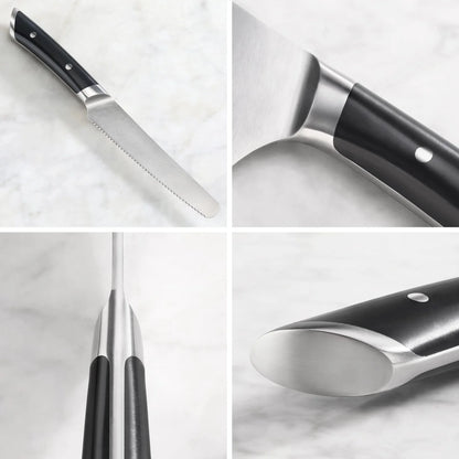 Cangshan Helena  5" Serrated Utility Knife w/Sheath, Black