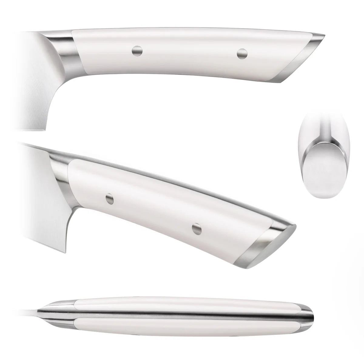 Cangshan Helena 5" Serrated Utility Knife w/Sheath, White