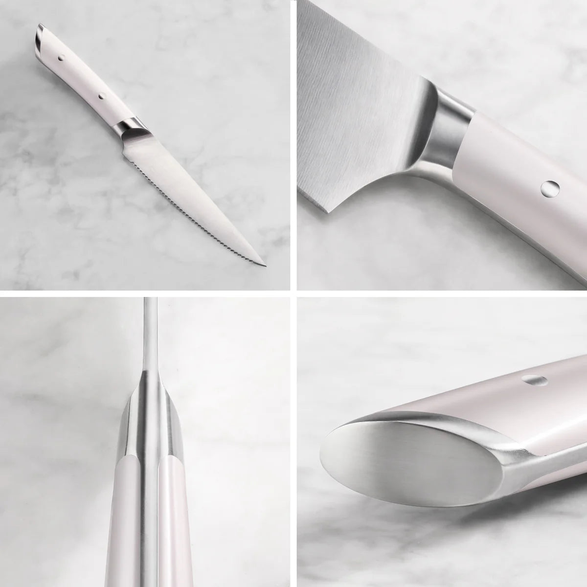 Cangshan Helena 5" Serrated Utility Knife w/Sheath, White