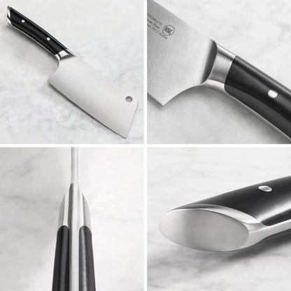 Cangshan Helena 7" Meat Cleaver w/ Sheath, Black