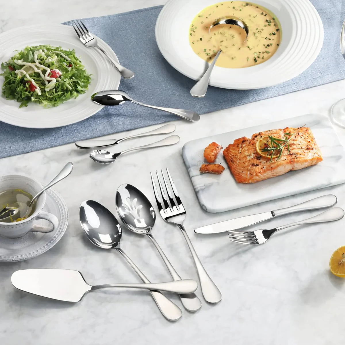 Cangshan Rain Flatware Set: 47 Piece