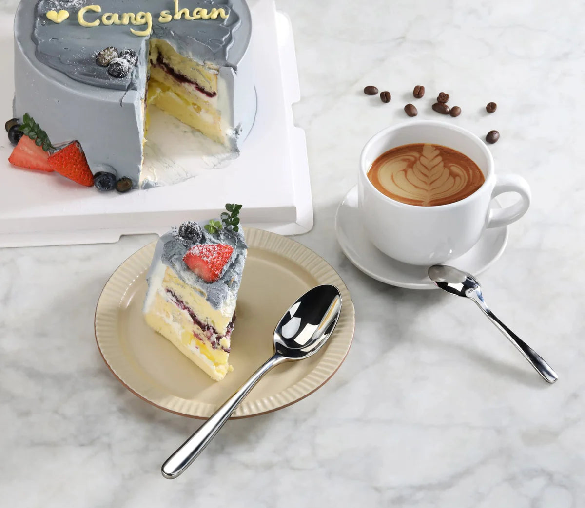 Cangshan Rain II Flatware: Forged Espresso Spoon