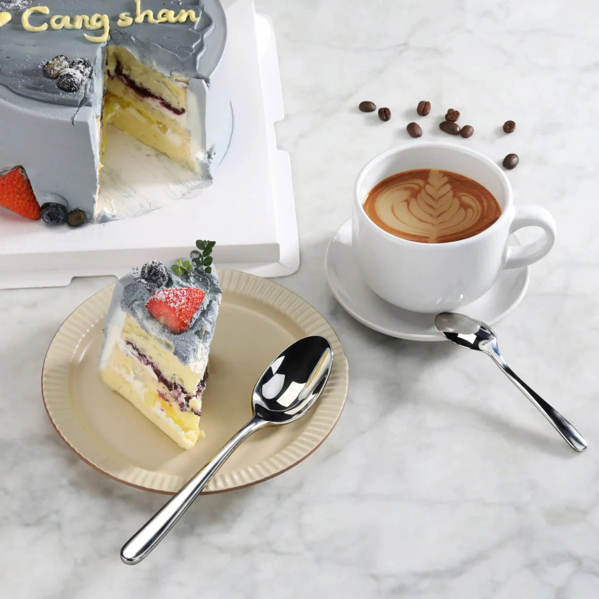 Cangshan Rain II Flatware: Forged Teaspoon