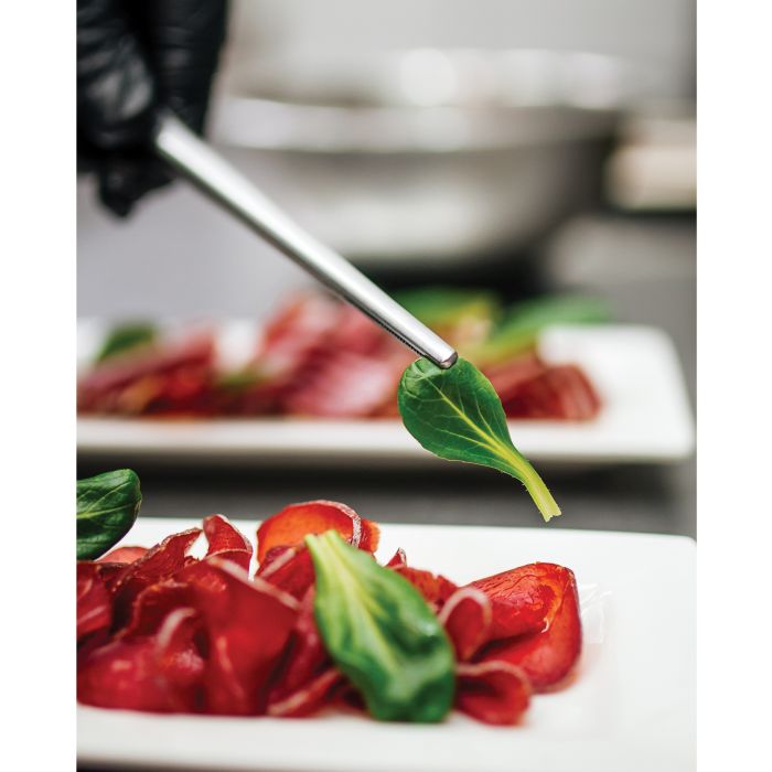 Cat Cora Plating Tongs: Offset, 5.5"