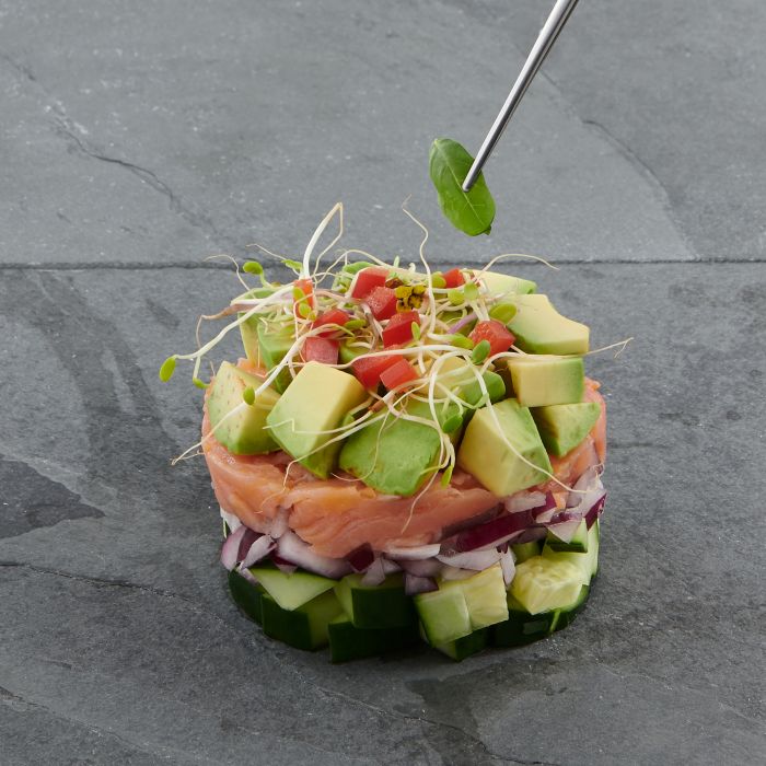 Cat Cora Plating Tongs: Offset, 5.5"