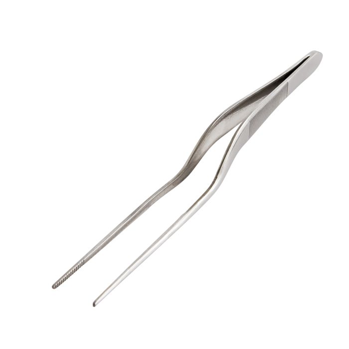 Cat Cora Plating Tongs: Offset, 5.5"