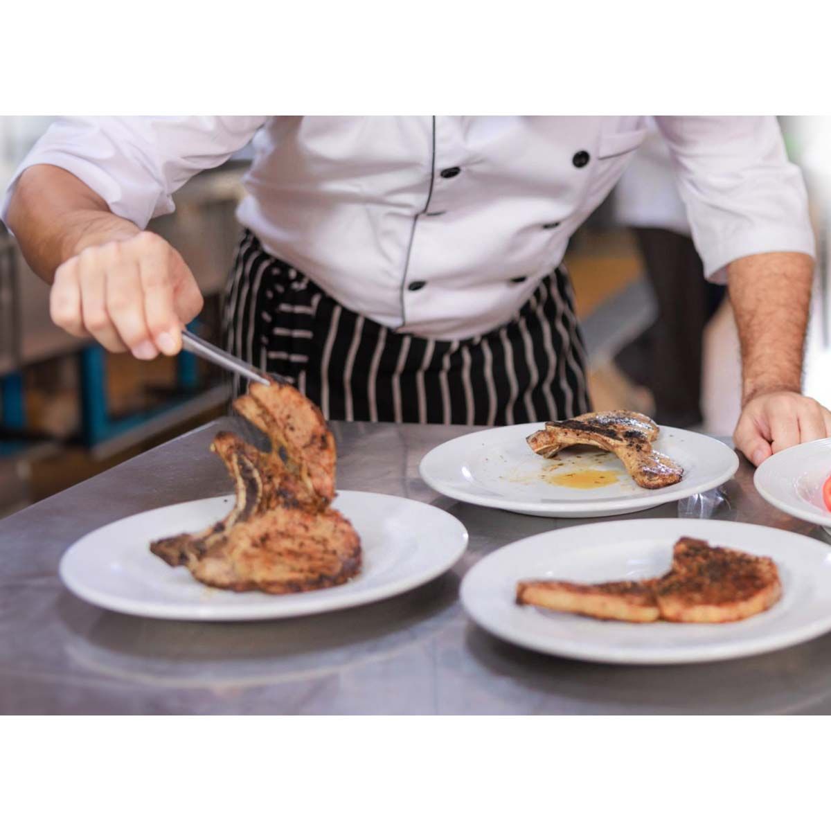 Cat Cora Plating Tongs: Straight, 11.75"