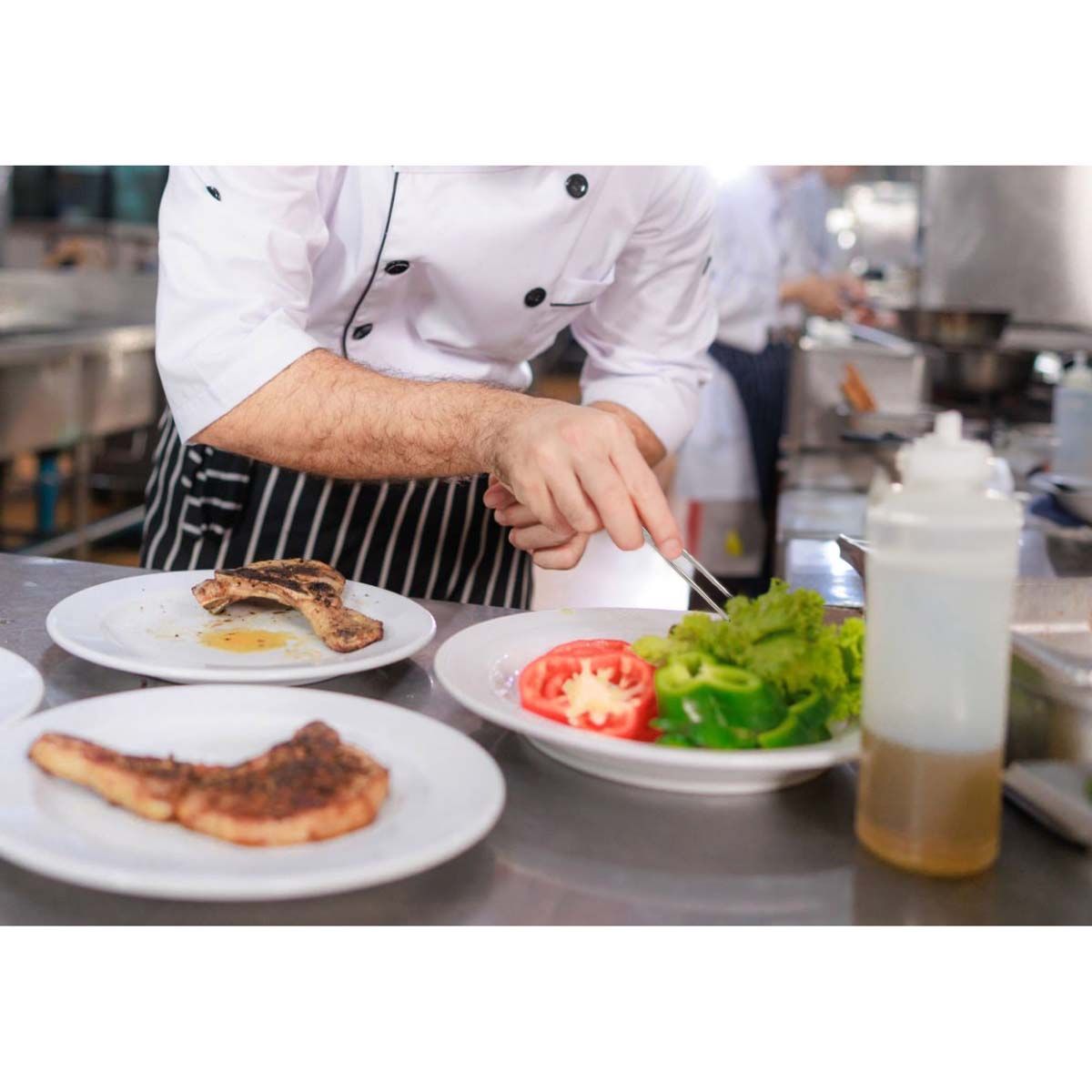 Cat Cora Plating Tongs: Straight, 11.75"