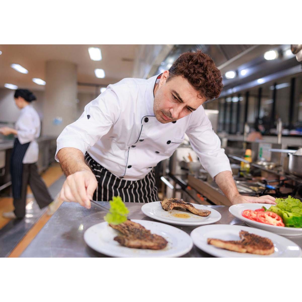 Cat Cora Plating Tongs: Straight, 11.75"