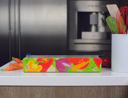 ChicWrap Plastic Wrap Dispenser: 12", Veggies