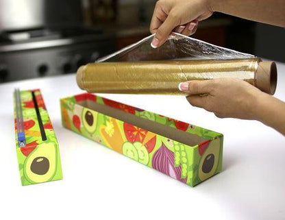 ChicWrap Plastic Wrap Dispenser: 12", Veggies