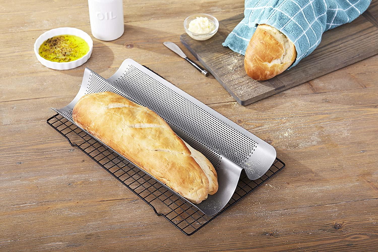 Chicago Metallic Perforated French Bread Pan