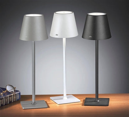 Cilio LED Table Lamp: "Sole", White