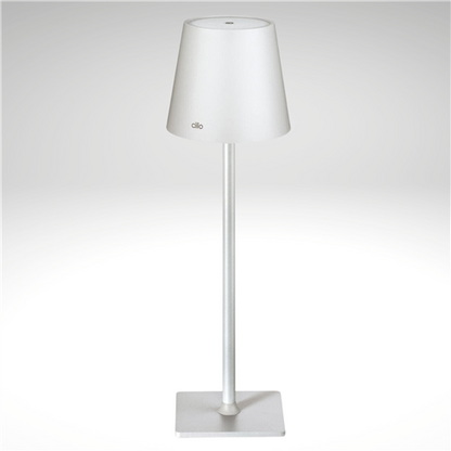 Cilio LED Table Lamp: "Sole", White