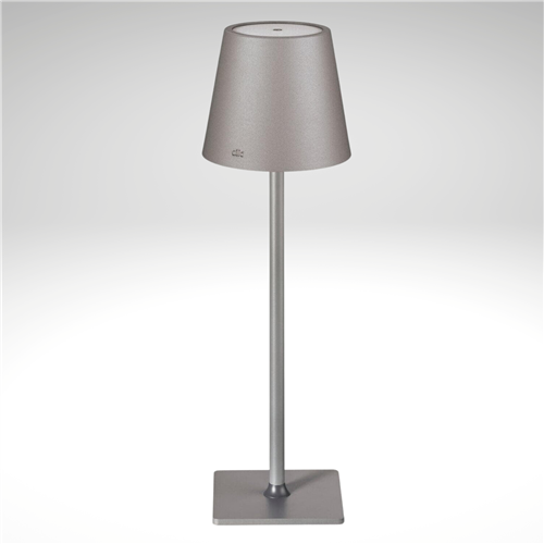 Cilio LED Table Lamp: "Sole", Gray