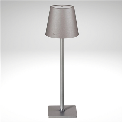 Cilio LED Table Lamp: "Sole", Gray