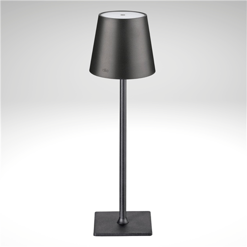 Cilio LED Table Lamp: "Sole", Black