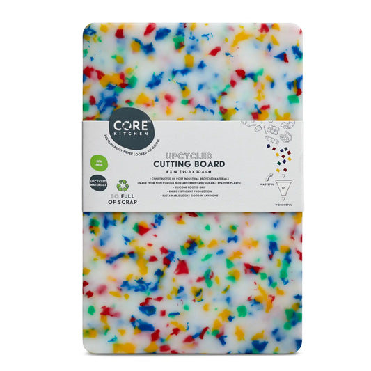 Core Home Recycled Plastic Cutting Board: Small, Confetti