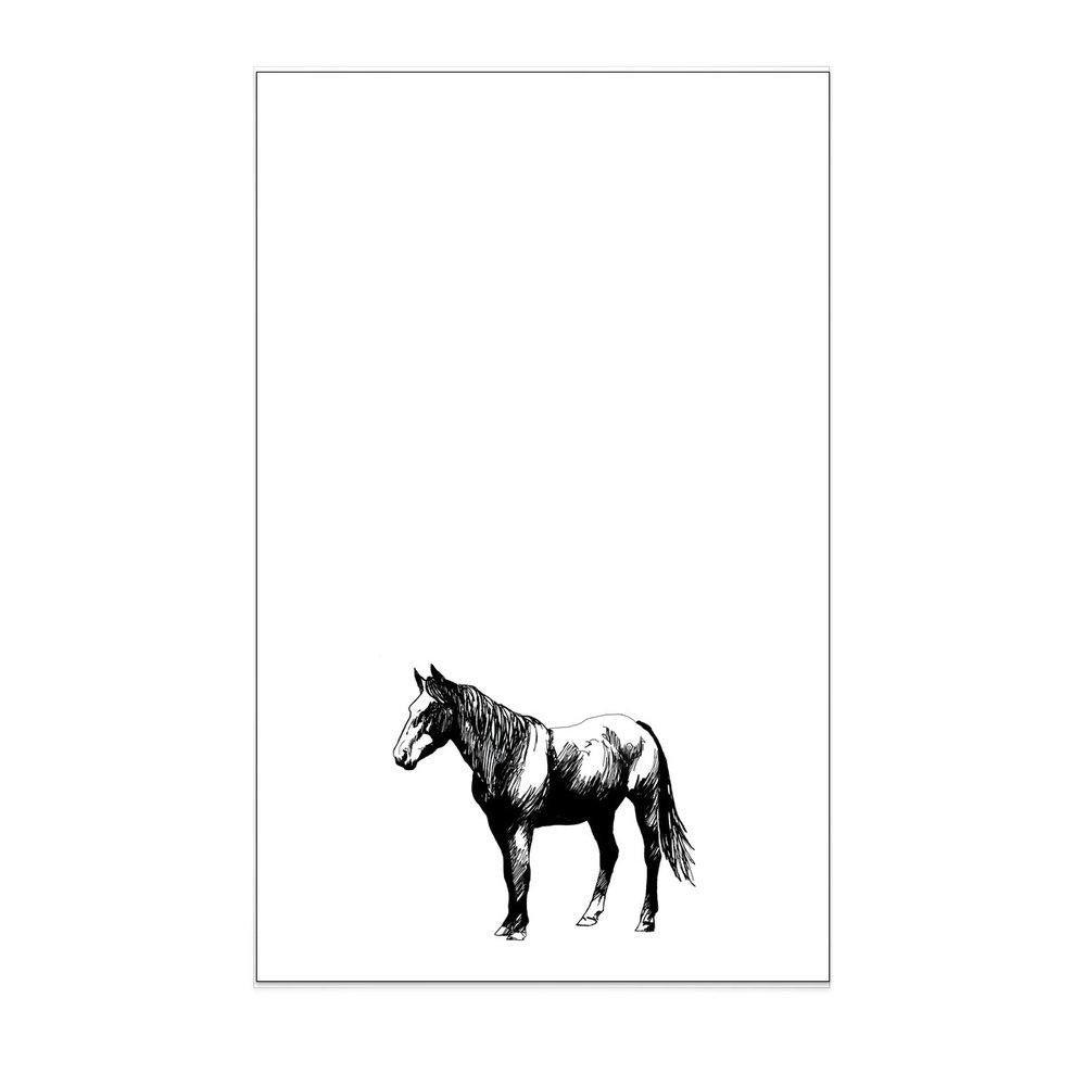 Corvidae Tea Towel: Horse