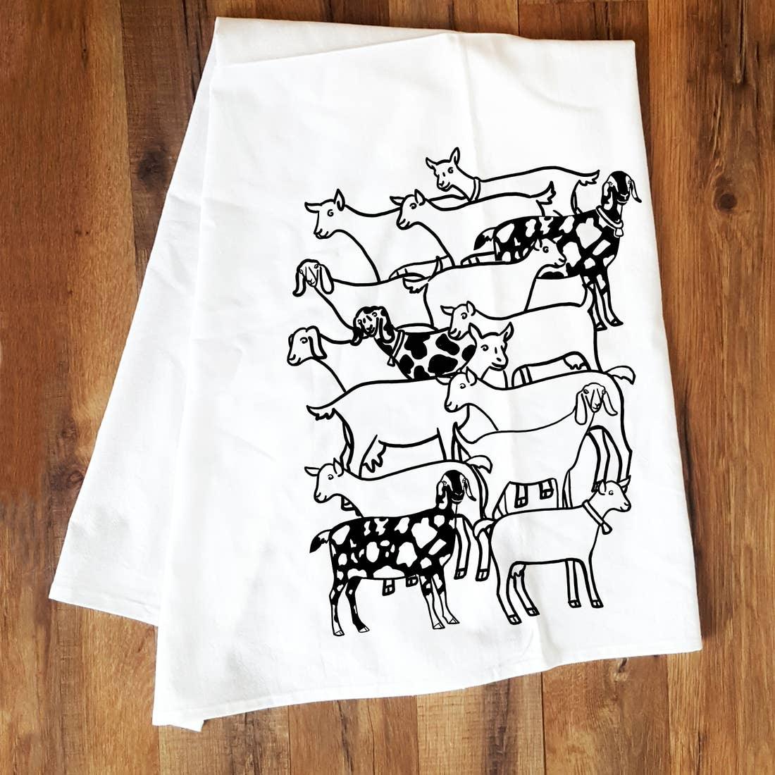 Corvidae Tea Towel: Goat Herd