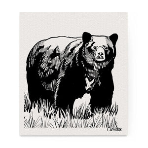 Corvidae Swedish Dishcloth: Black Bear