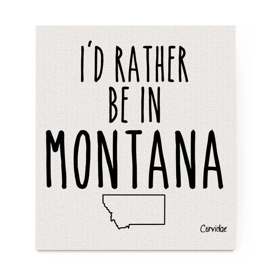 Corvidae Swedish Dishcloth: Rather Be In Montana