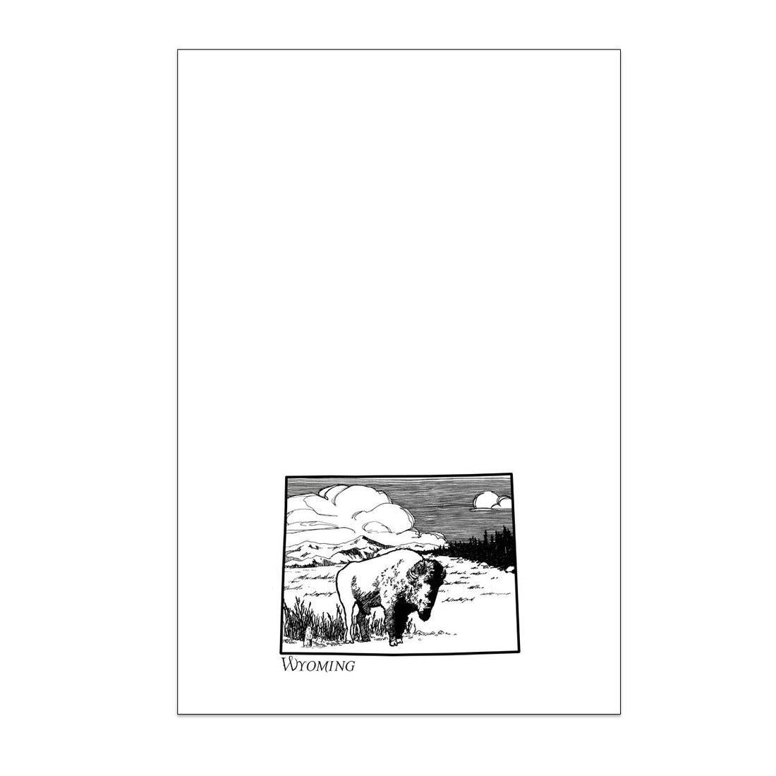 Corvidae Tea Towel: Wyoming