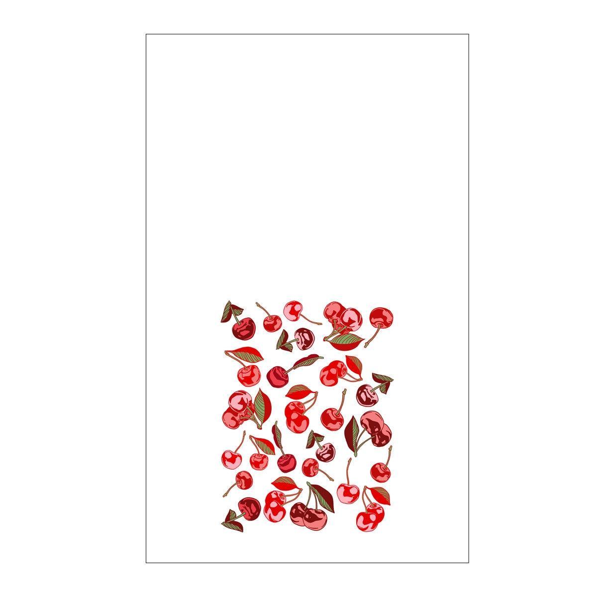 Corvidae Tea Towel: Cherry