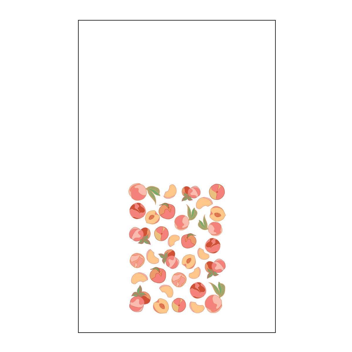 Corvidae Tea Towel: Peach