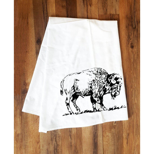 Corvidae Tea Towel: Bison