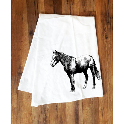 Corvidae Tea Towel: Horse