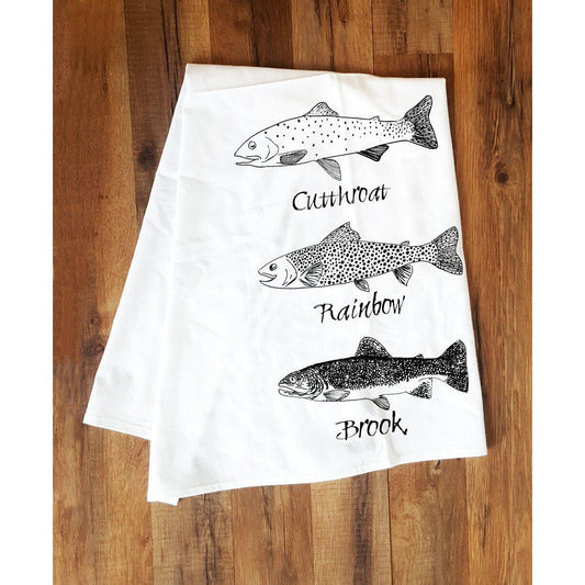 Corvidae Tea Towel: Trout