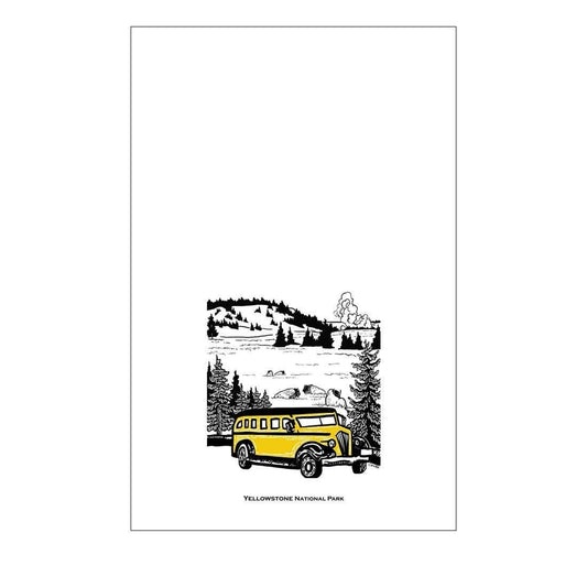 Corvidae Tea Towel: Yellowstone National Park