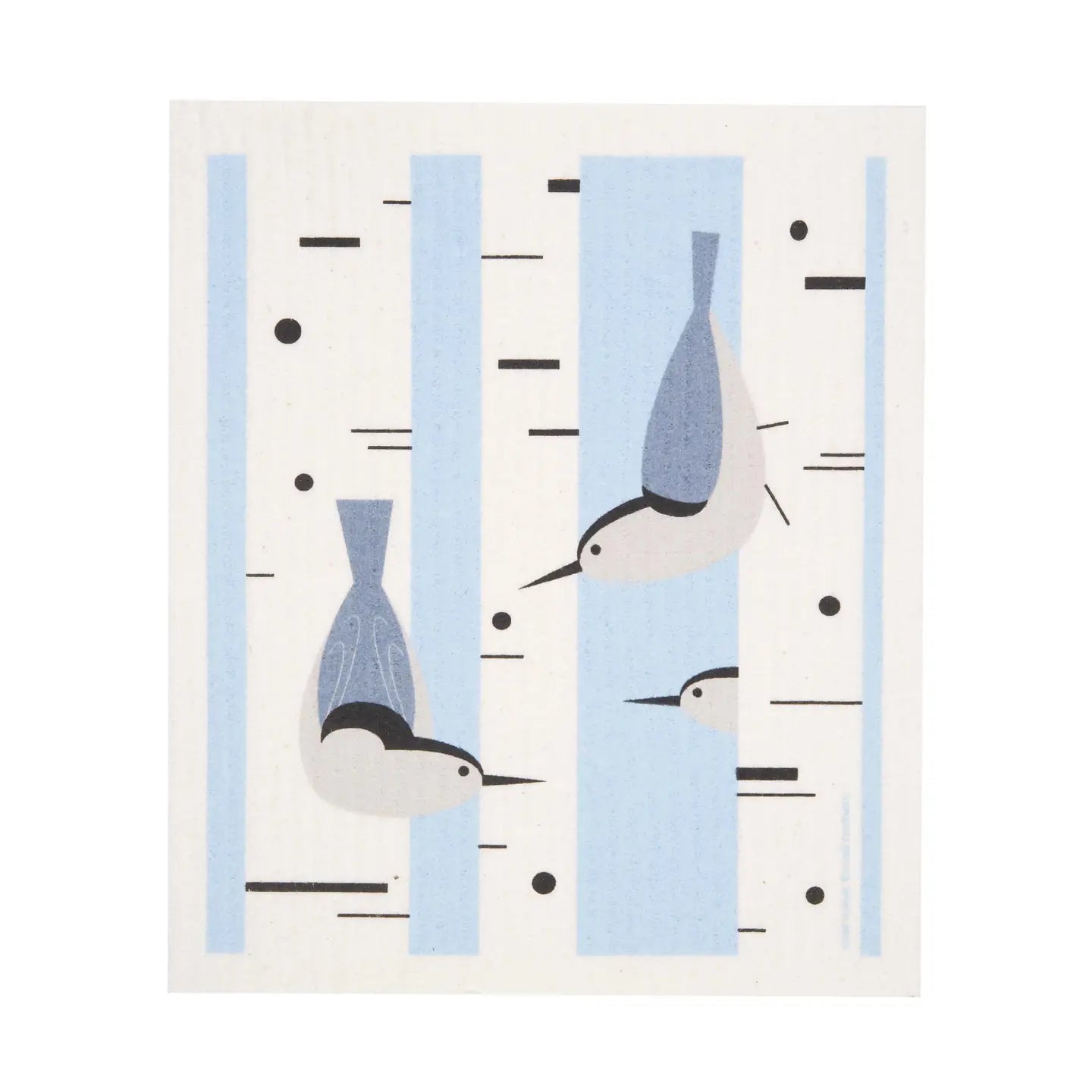 Cose Nuove Swedish Dishcloth: Nuthatch