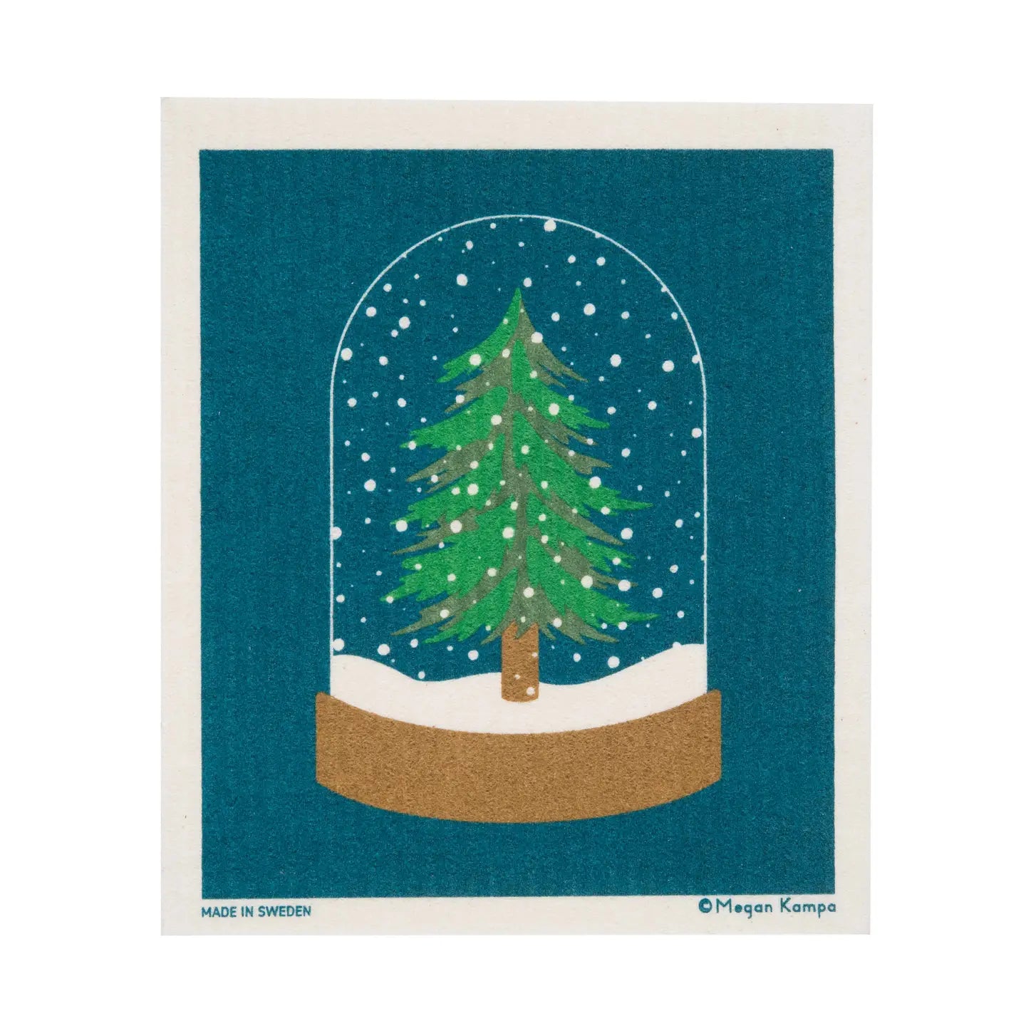 Cose Nuove Swedish Dishcloth: Snow Globe